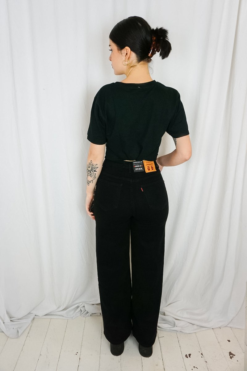 Black Beaded Jeans - Trousers - HOB
