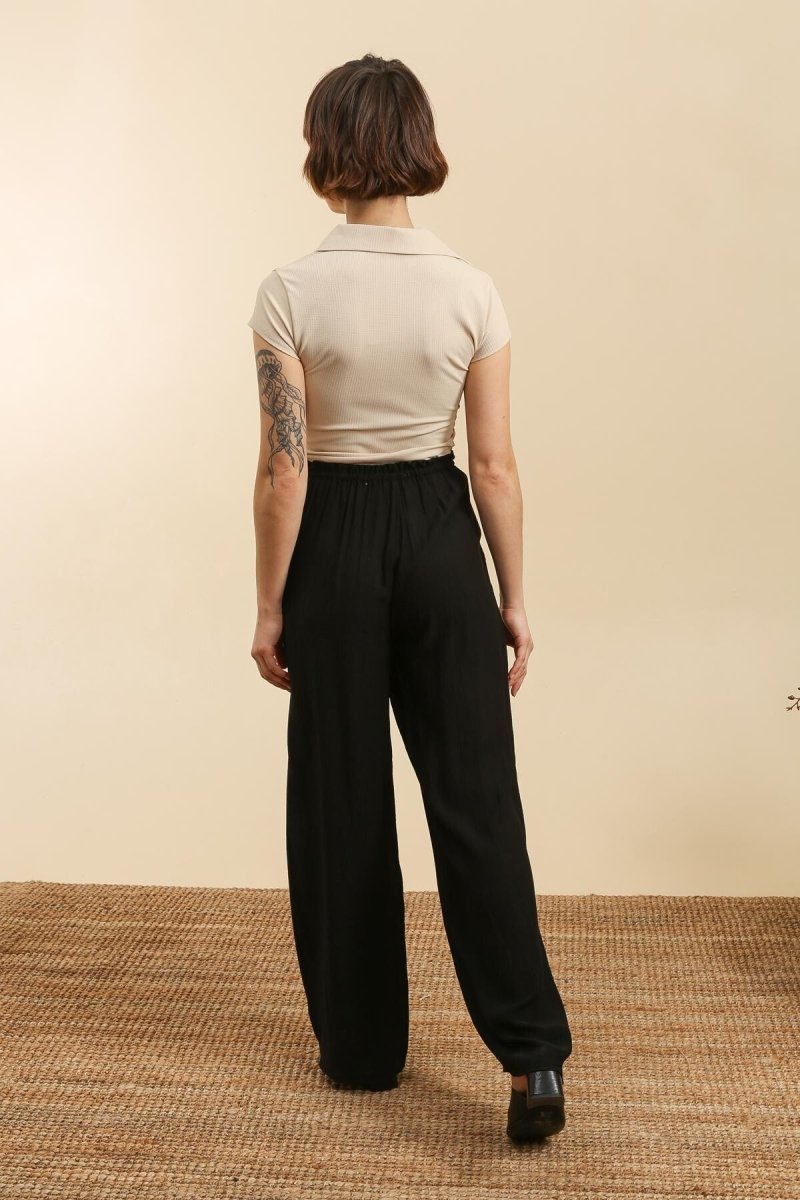 Black Loose Trousers - Trousers - House of Bones