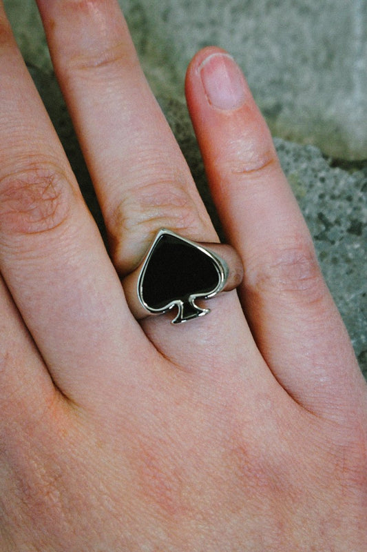 Black Spade Ring - Jewellery - HOB