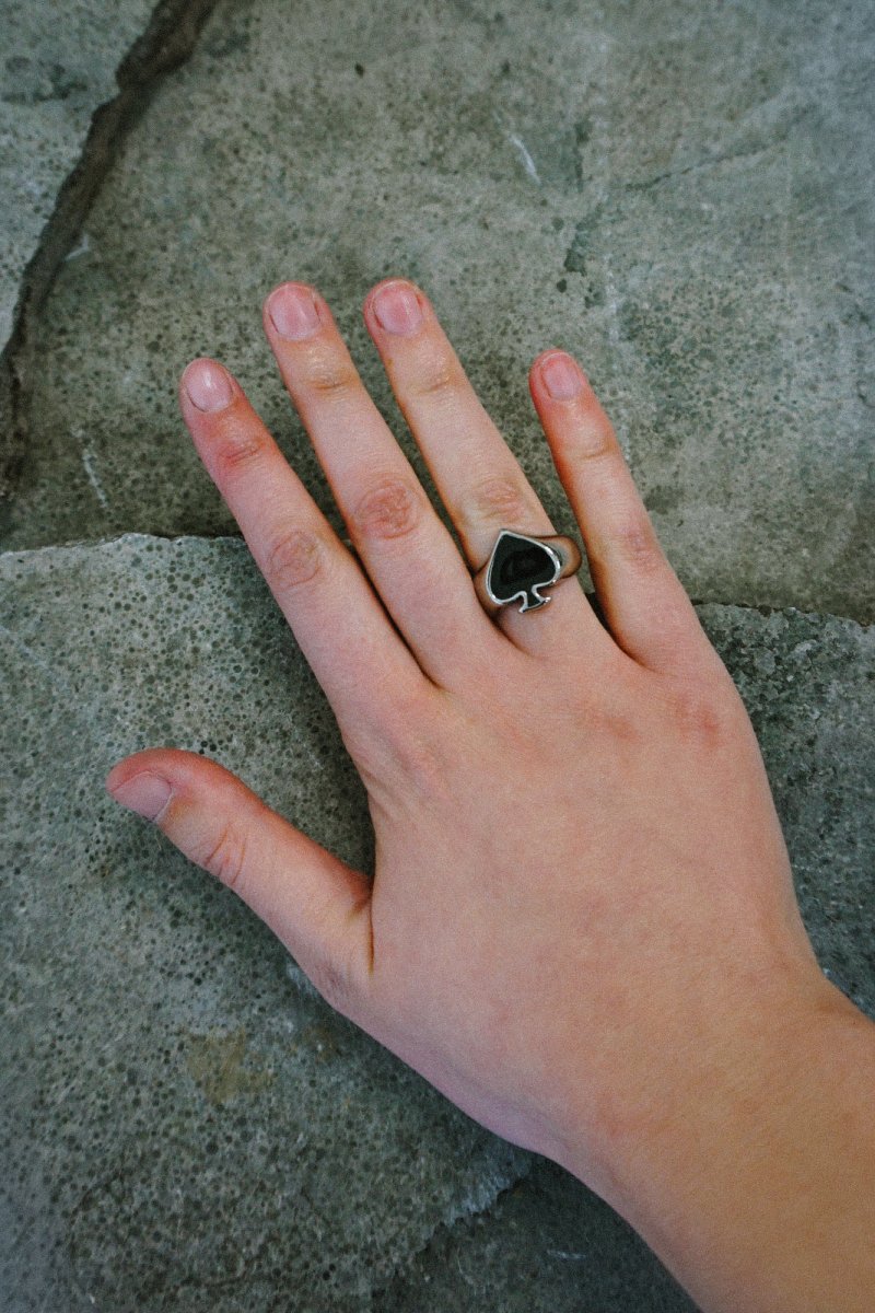 Black Spade Ring - Jewellery - HOB