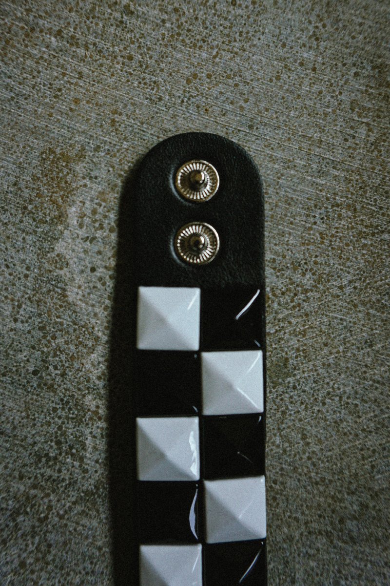 Black & White Checkered Bracelet - Jewellery - House of Bones