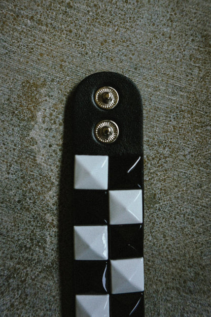 Black & White Checkered Bracelet - Jewellery - House of Bones