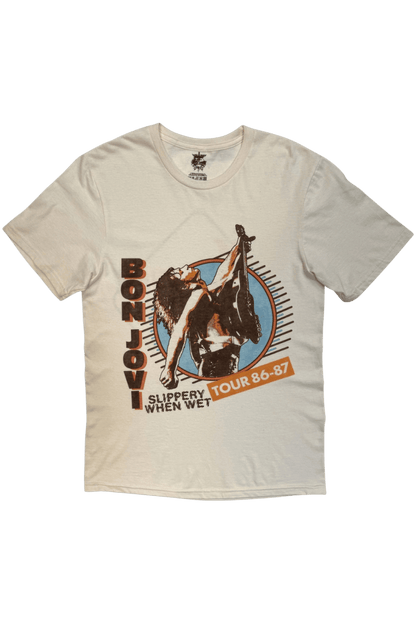 Bon Jovi Slippery When Wet Tour '86-'87 Shirt - Bandshirts - House of Bones