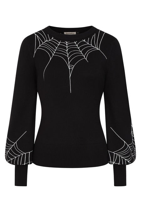 Carla Spiderweb Jumper - Sweaters - Banned