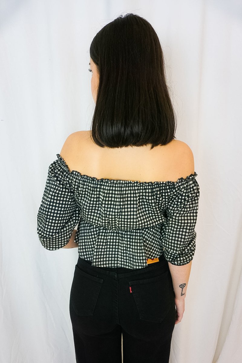 Carmen Vichy Top - Tops - Queen Kerosin