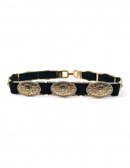 Elastic Concho Waistbelt Gold