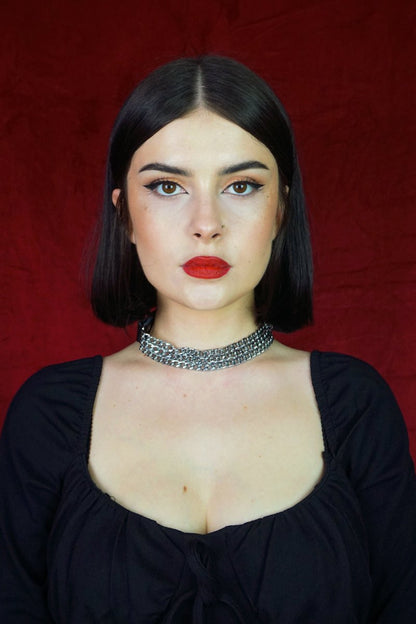 Chain Choker Necklace - Necklace - House of Bones Jewelry