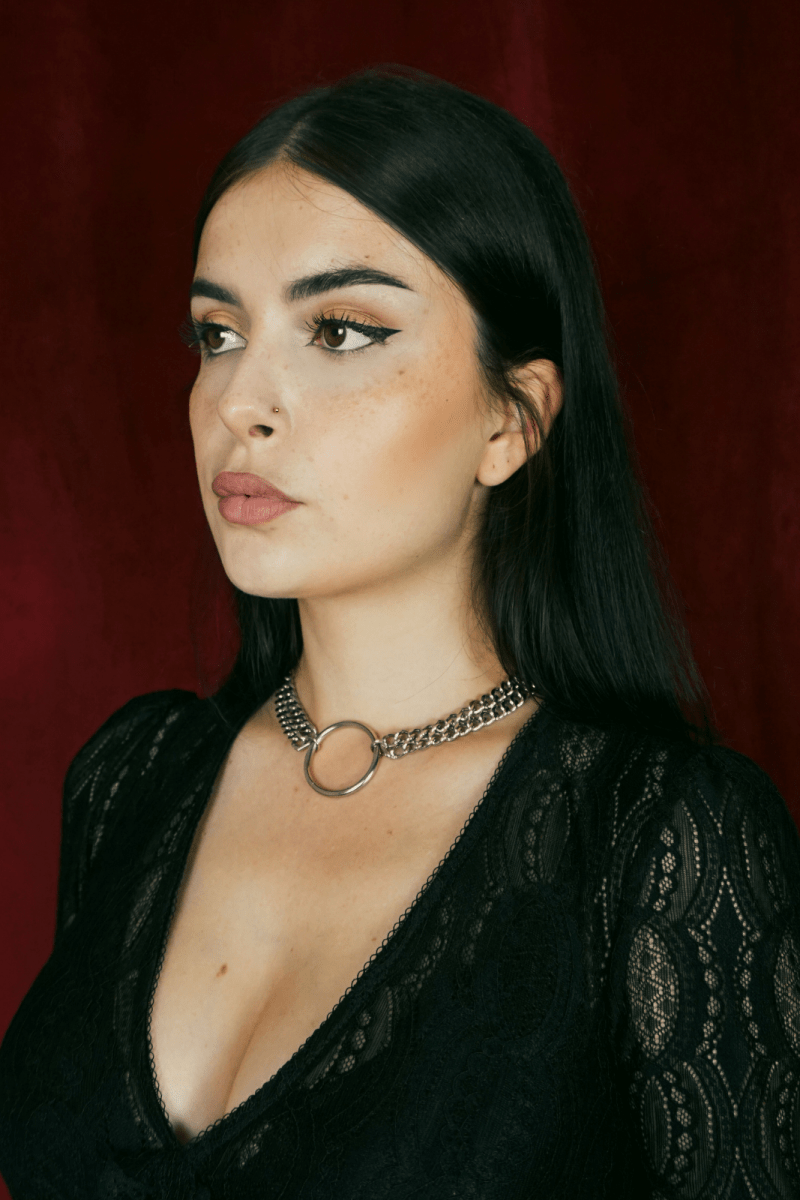 Chain O - ring Choker Necklace - Necklace - House of Bones Jewelry