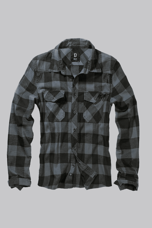 Check Shirt Black/Charcoal - House of Bones