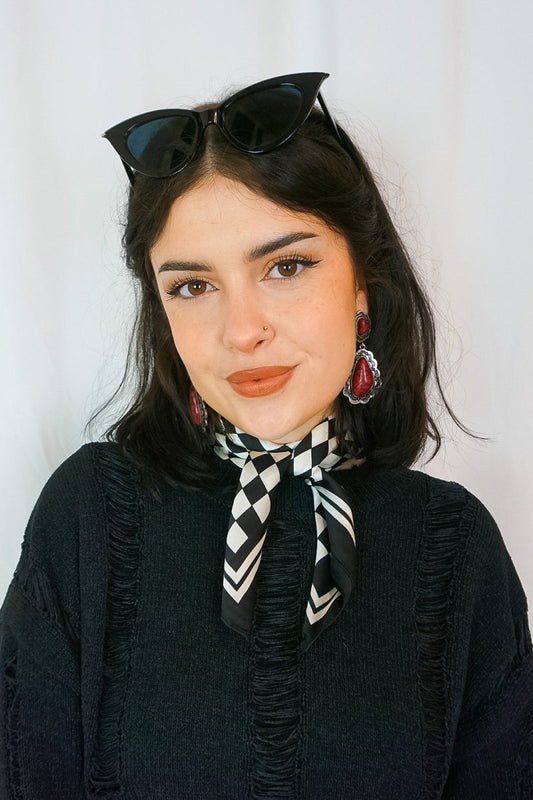 Checked Scarf - Scarf - HOB