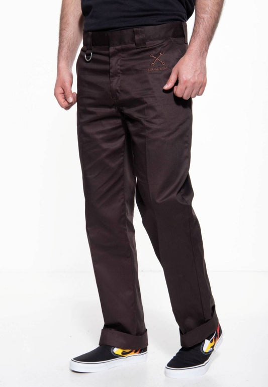 Classic Worker Pants Dark Brown - King Kerosin