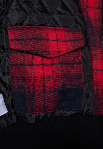 Cropped Flannel Jacket - Jackets - Queen Kerosin