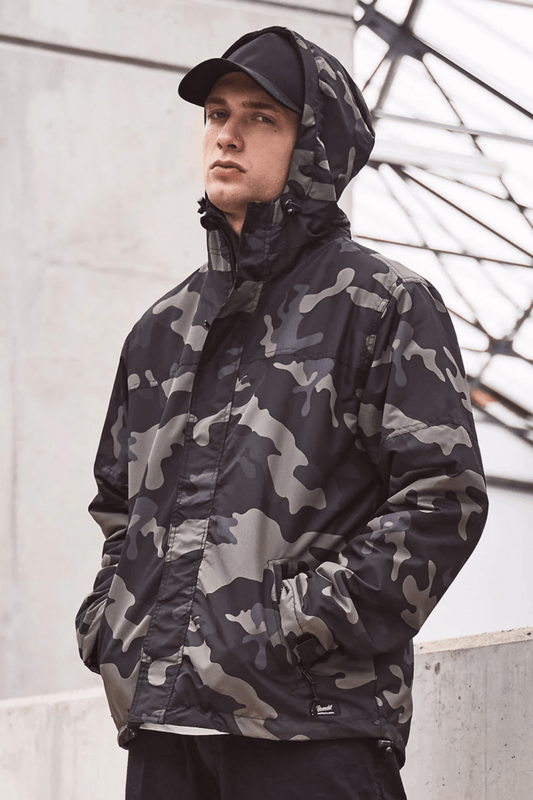Dark Camo Windbreaker - Jackets - Brandit