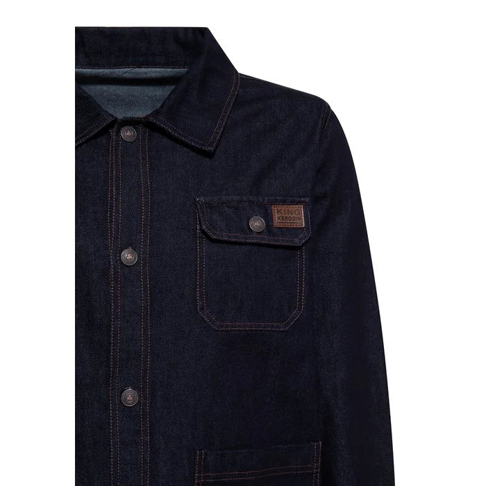 Dark Denim Eddie Jacket - Jackets - King Kerosin