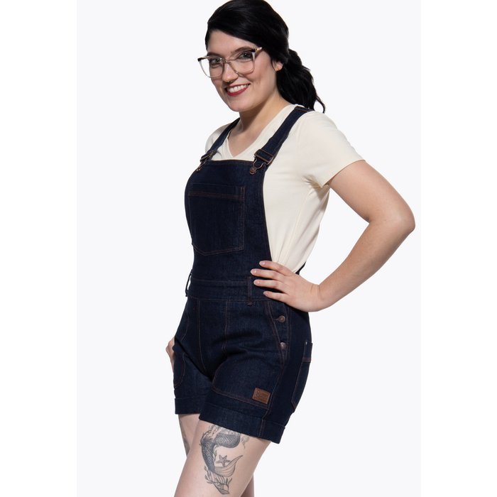 Dark Denim Josie Overalls - One - Piece - Queen Kerosin