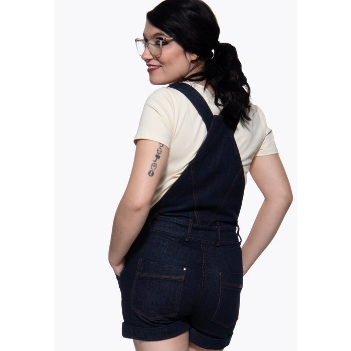 Dark Denim Josie Overalls - One - Piece - Queen Kerosin