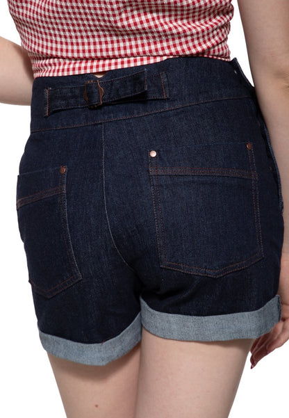 Dark Denim Josie Shorts - Shorts - Queen Kerosin
