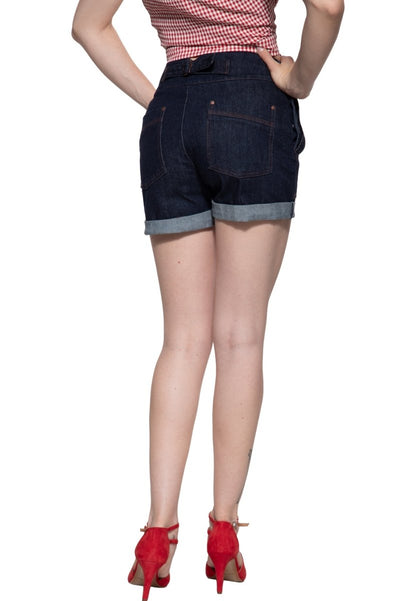 Dark Denim Josie Shorts - Shorts - Queen Kerosin