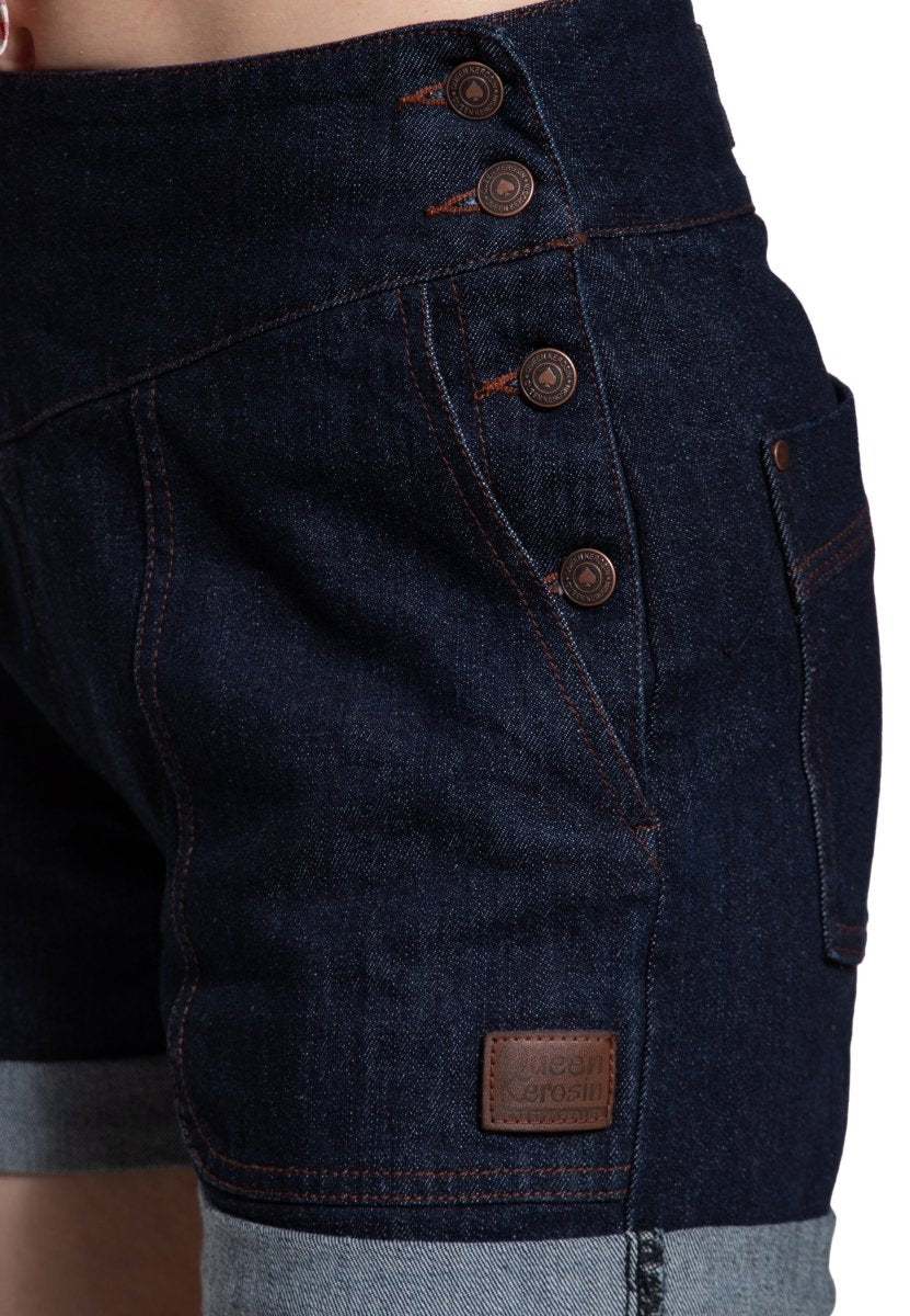 Dark Denim Josie Shorts - Shorts - Queen Kerosin