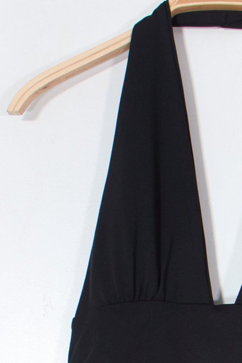 Datura Halter Top Black - Tops - HOB