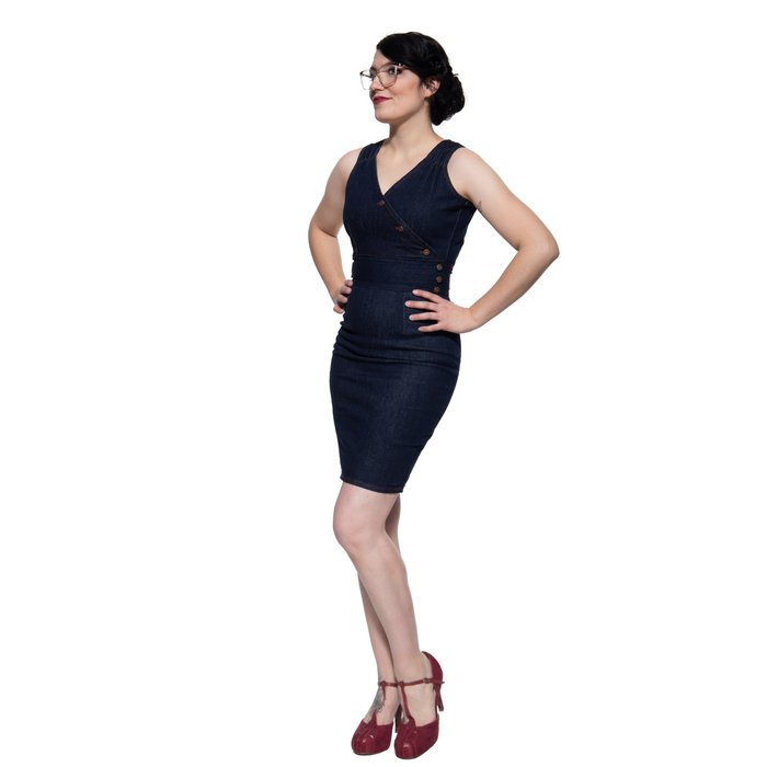Dark Denim Pencil Dress Peggy