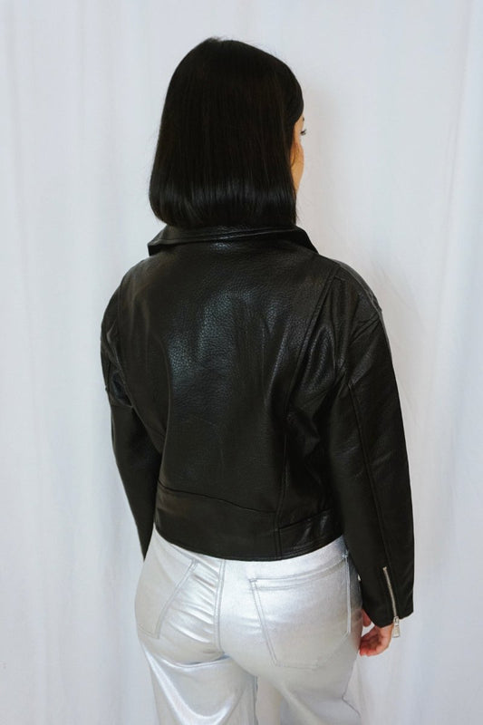Faux Leather Jacket - Jackets - HOB