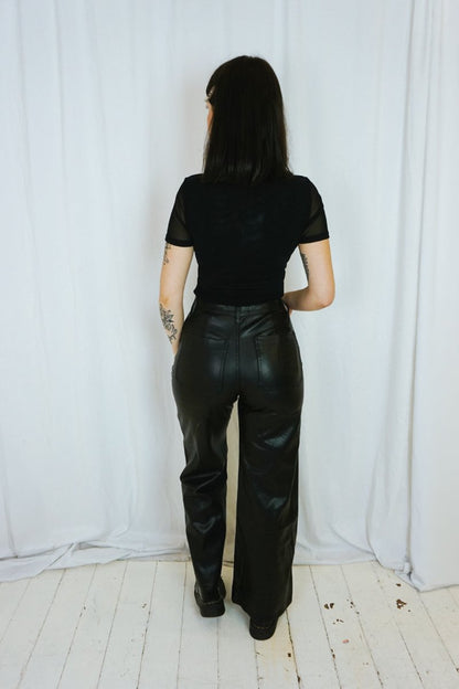 Faux leather trousers - Trousers - HOB