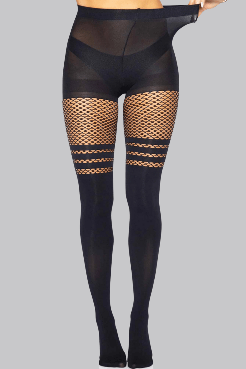 Fishnet Top Tights - Tights - Leg Avenue