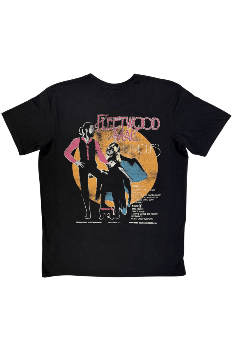 Fleetwood Mac Rumours Carbon Shirt With Back Print - Bandshirts - Official Merchandise