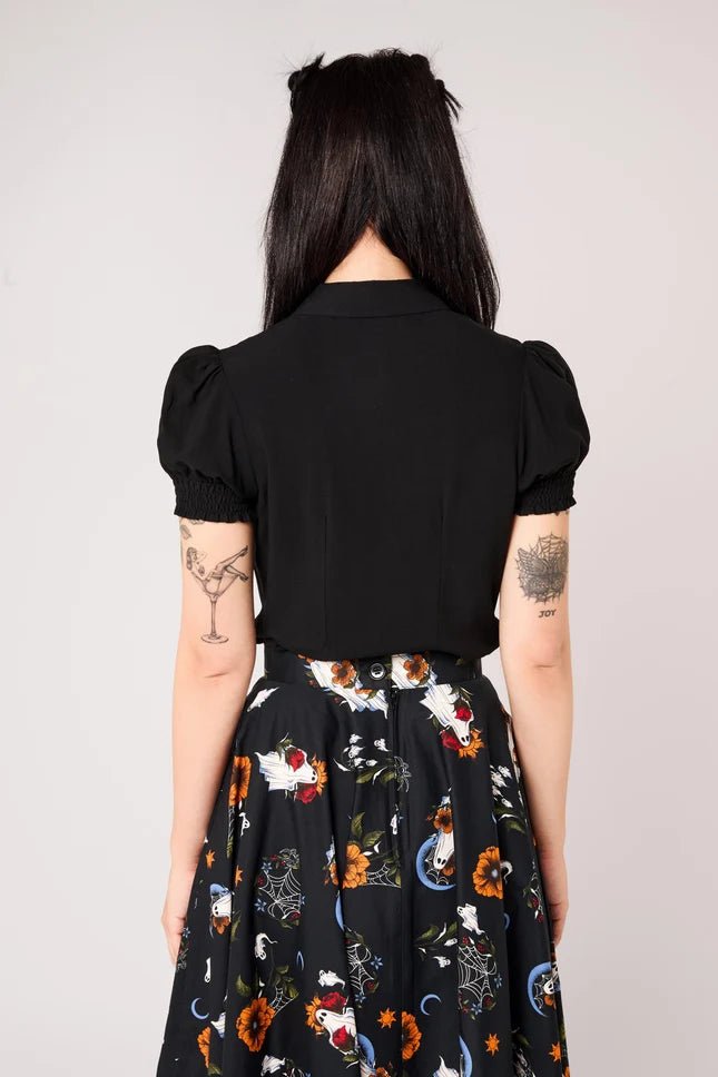 Ghost Flower Blouse - Blouse - House of Bones