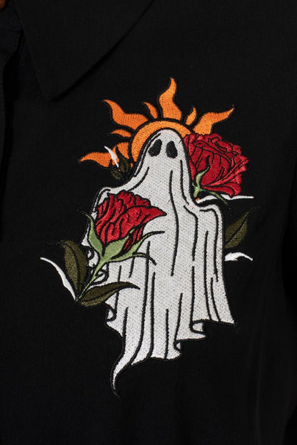 Ghost Flower Blouse - Blouse - House of Bones