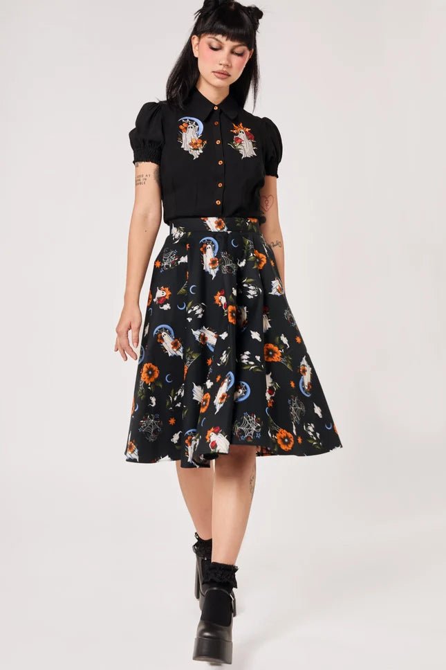Ghost Flower Skirt - Skirts - House of Bones