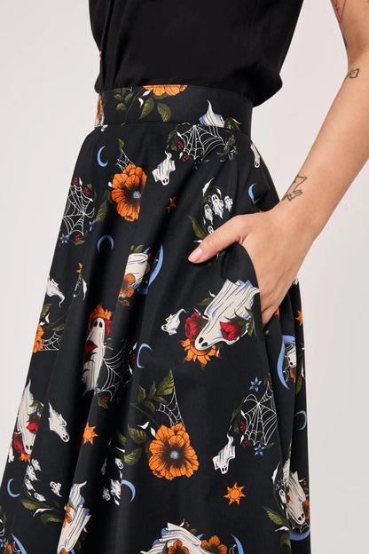 Ghost Flower Skirt - Skirts - House of Bones