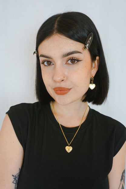 Golden Shine Heart Necklace - Jewellery - House of Bones Jewelry