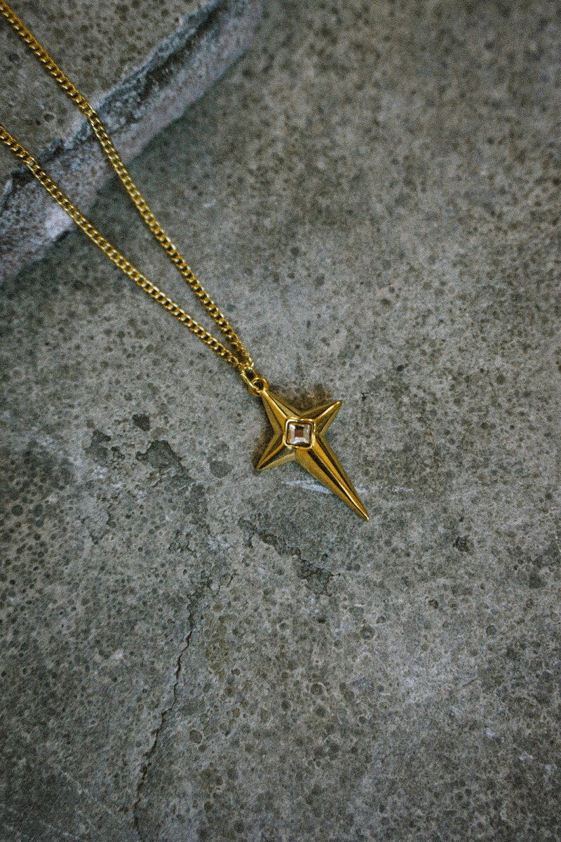 Golden Star Necklace - Jewellery - House of Bones Jewelry