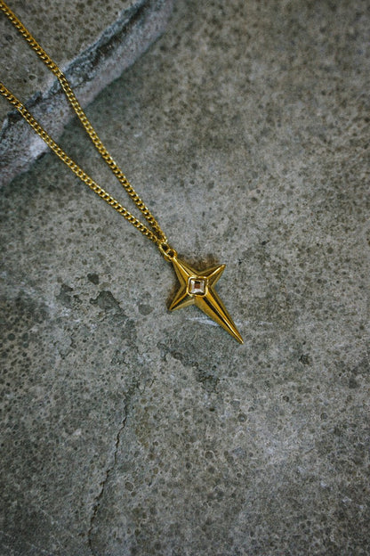 Golden Star Necklace - Jewellery - House of Bones Jewelry