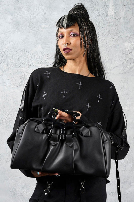 Hex Paws Kitten Knuckle Top Handle Bag - Bags - Banned