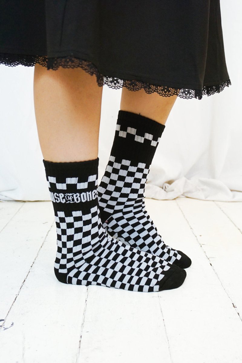 House of Bones Socks Checked - Socks - House of Bones