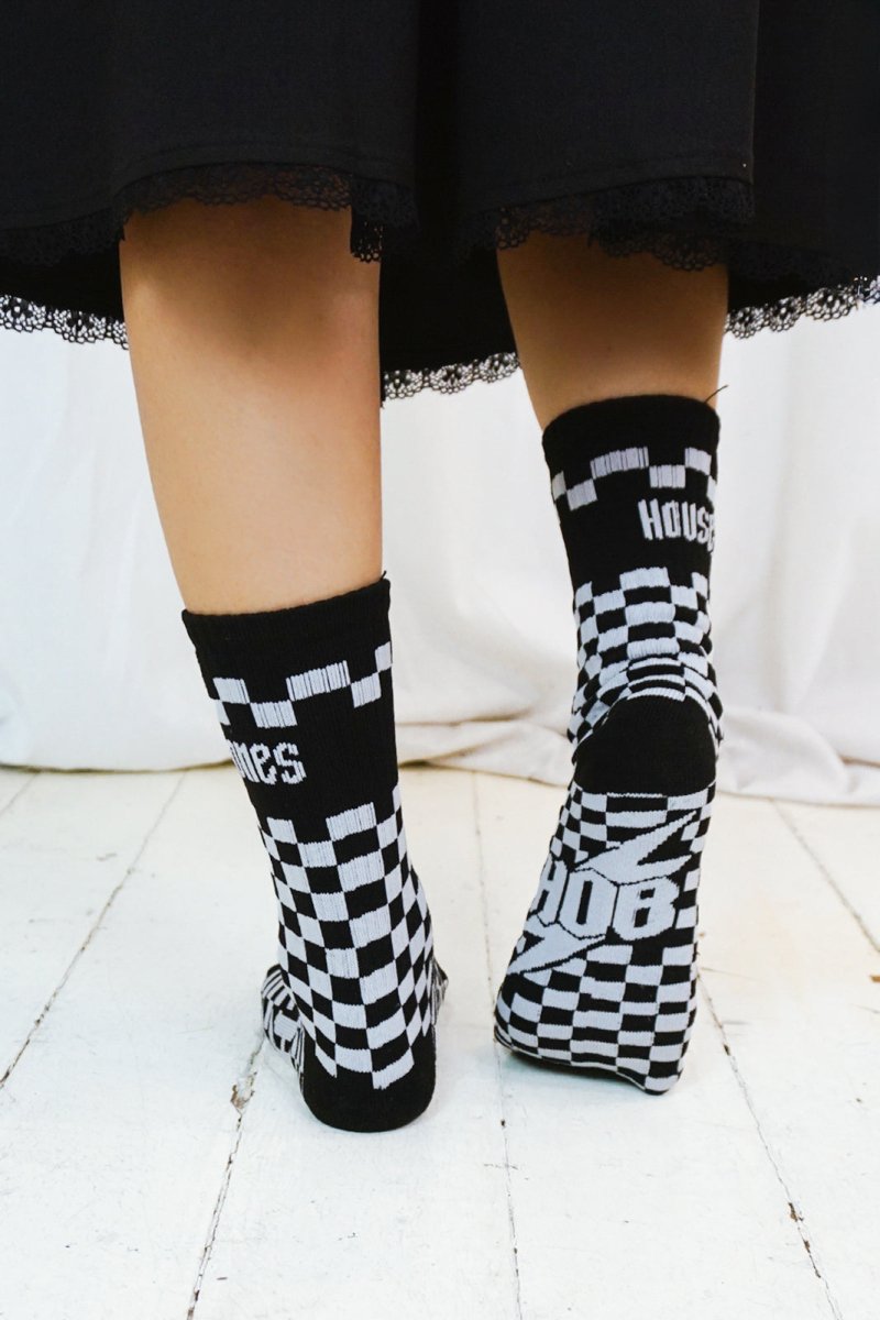 House of Bones Socks Checked - Socks - House of Bones