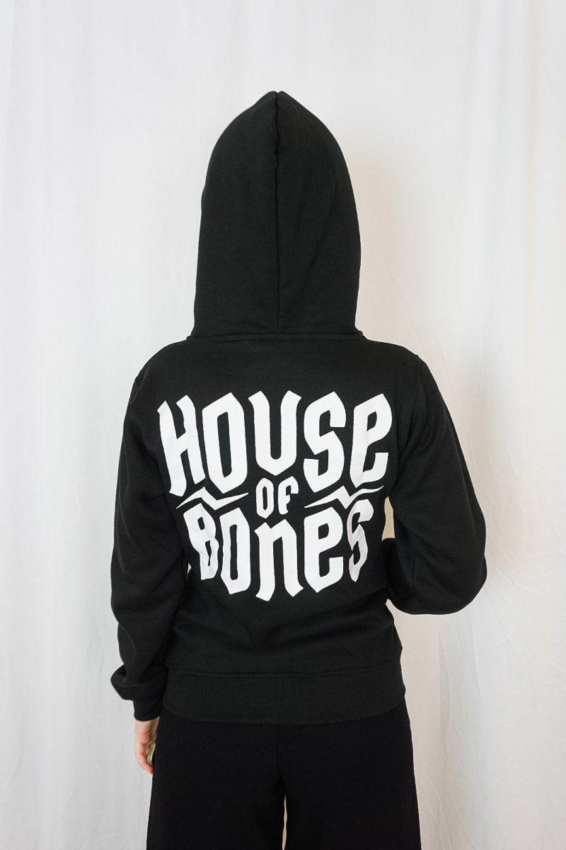 House of Bones Zipped Hoodie - Sweaters - HOUSE OF BONES