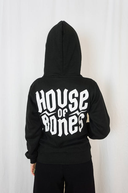 House of Bones Zipped Hoodie - Sweaters - HOUSE OF BONES