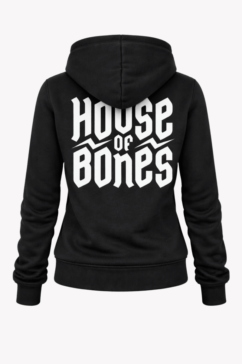House of Bones Zipped Hoodie - Sweaters - HOUSE OF BONES