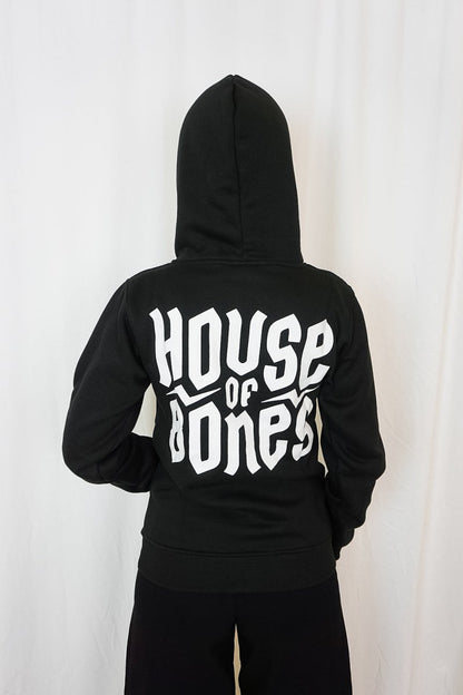House of Bones Zipped Hoodie - Sweaters - HOUSE OF BONES