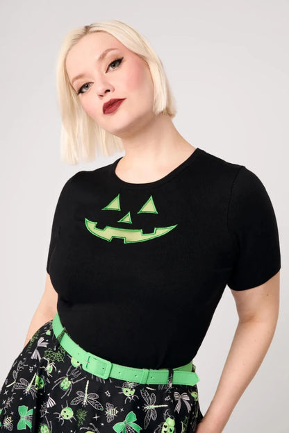 Jack-O-Lantern Top - Tops - Hell Bunny