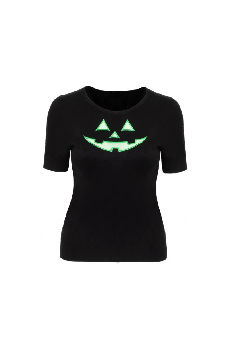 Jack-O-Lantern Top - Tops - Hell Bunny