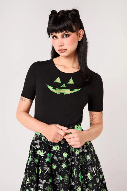 Jack-O-Lantern Top - Tops - Hell Bunny