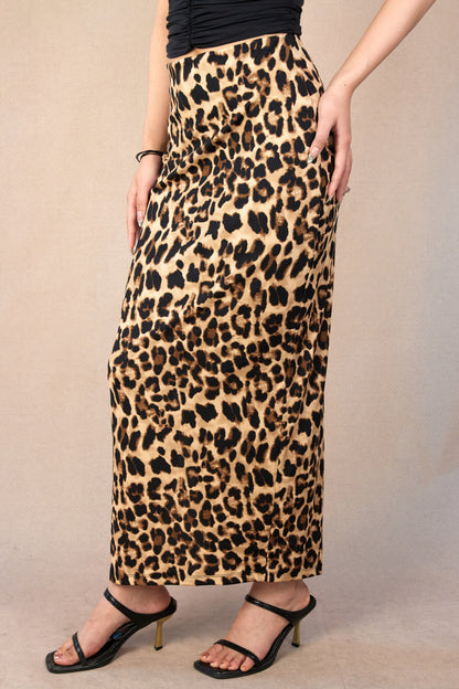 Leopard Maxi Skirt