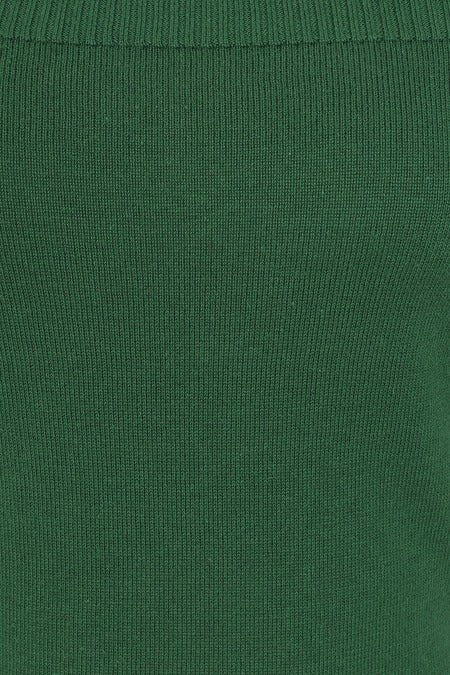 Lavinia Knitted Top Green - Tops - Banned