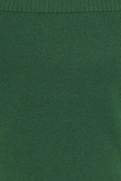 Lavinia Knitted Top Green - Tops - Banned