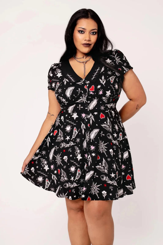 Leah Mini Dress - Dresses - Hell Bunny